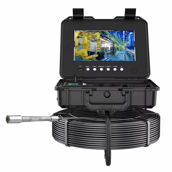 Localizzatore sonda 512Hz Diametro 23mm Custodia in metallo 50m Pigging Cavo wireless Fognatura Endoscopio Video CCTV Localizzazione Telecamera per ispezione tubi